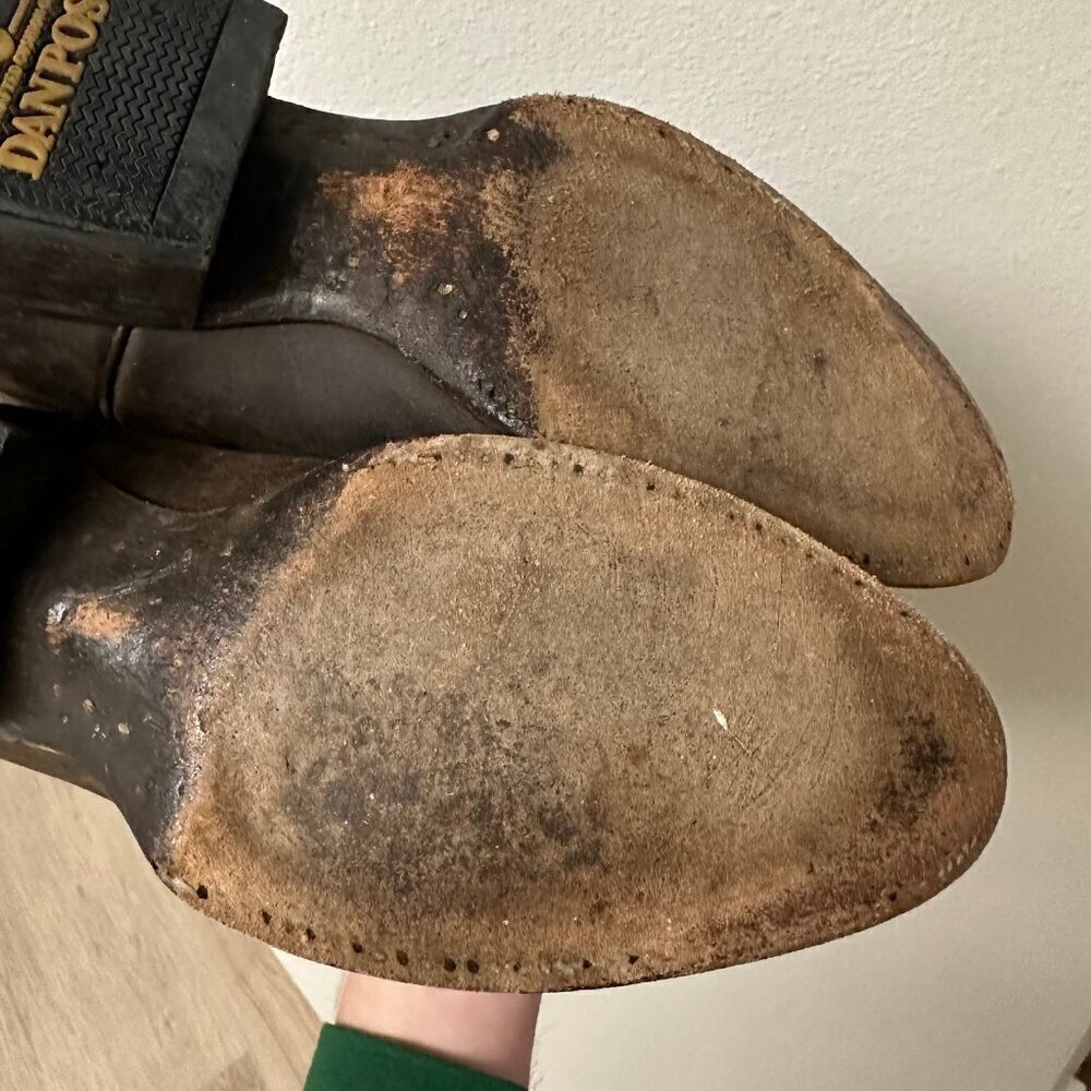 Dan Post Leather distressed Renegade Western boots 8 - Picture 8 of 10